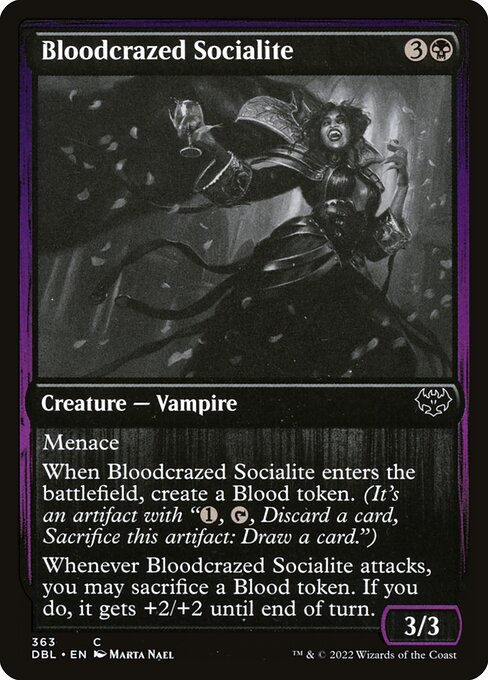 Bloodcrazed Socialite highlighted card art