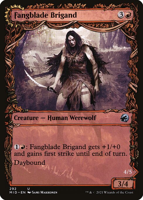 Fangblade Brigand // Fangblade Eviscerator from Innistrad: Midnight Hunt
