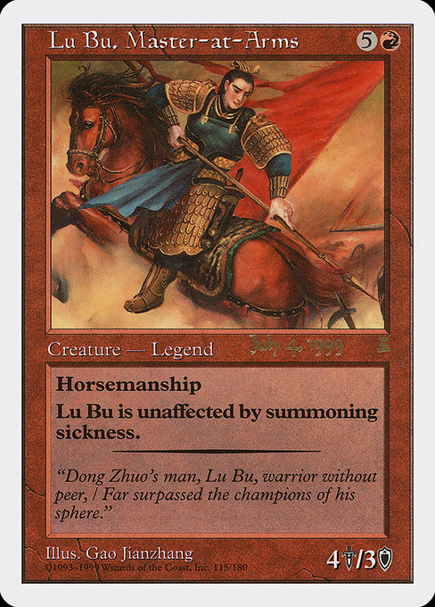 Lu Bu, Master-at-Arms from Portal: Three Kingdoms Promos