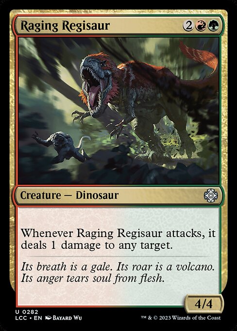 Raging Regisaur highlighted card art