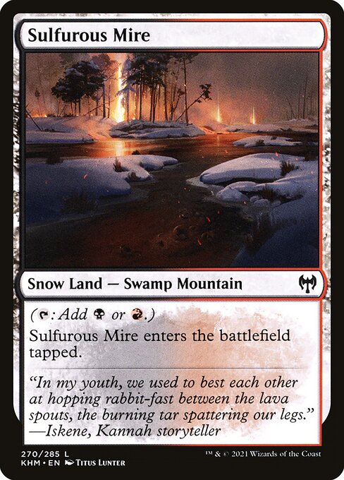 Sulfurous Mire highlighted card art