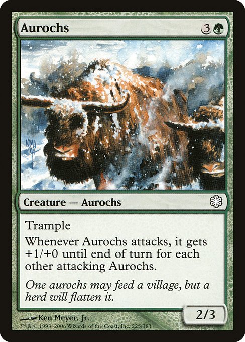 Aurochs from Coldsnap Theme Decks