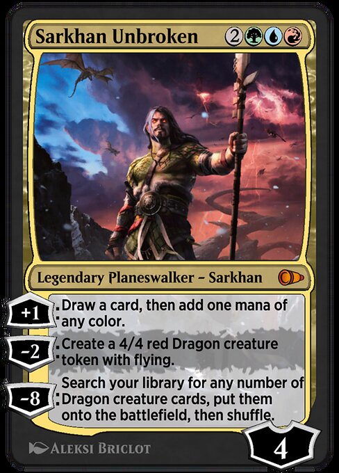 Sarkhan Unbroken highlighted card art