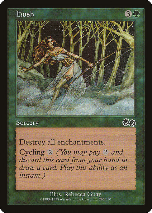 Hush highlighted card art