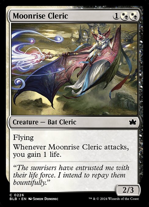 Moonrise Cleric highlighted card art
