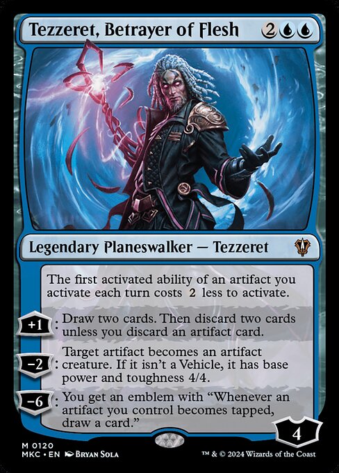 Tezzeret, Betrayer of Flesh highlighted card art
