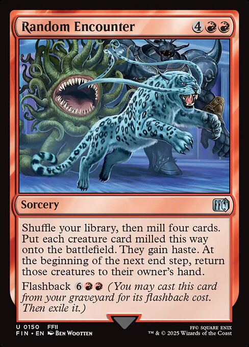 Random Encounter highlighted card art