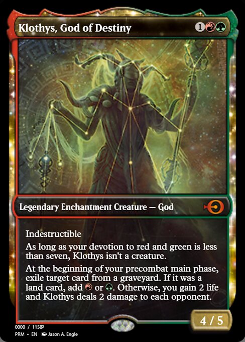 Klothys, God of Destiny from Magic Online Promos