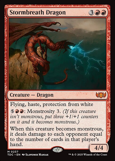 Stormbreath Dragon highlighted card art