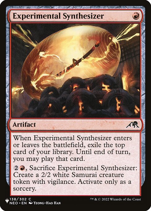 Experimental Synthesizer highlighted card art