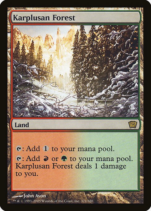 Karplusan Forest from Ninth Edition
