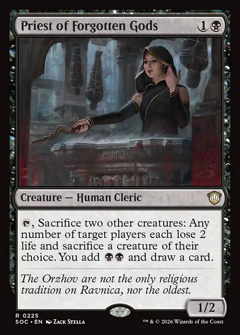 Priest of Forgotten Gods from Secrets of Strixhaven Commander