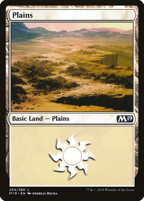 Plains from Core Set 2019