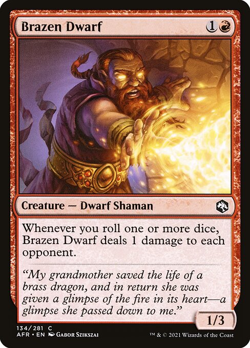 Brazen Dwarf highlighted card art