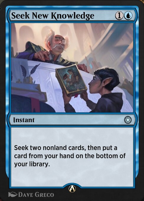 Seek New Knowledge highlighted card art