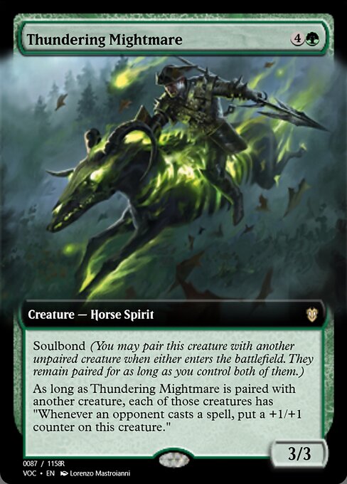 Thundering Mightmare highlighted card art