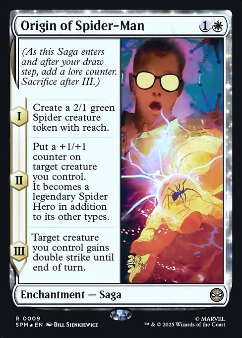 Origin of Spider-Man highlighted card art