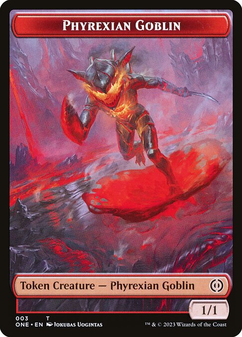 Phyrexian Goblin from Phyrexia: All Will Be One Tokens