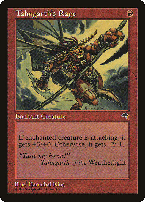 Tahngarth's Rage highlighted card art