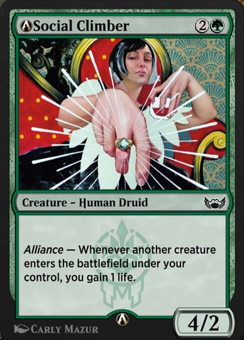 A-Social Climber highlighted card art