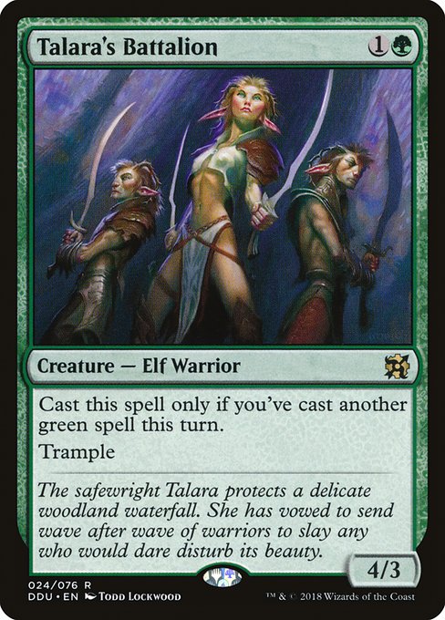 Talara's Battalion highlighted card art