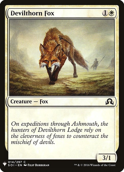 Devilthorn Fox from The List