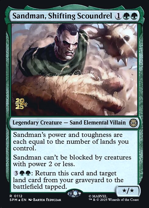 Sandman, Shifting Scoundrel highlighted card art
