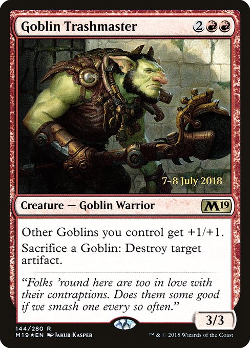 Goblin Trashmaster from Core Set 2019 Promos