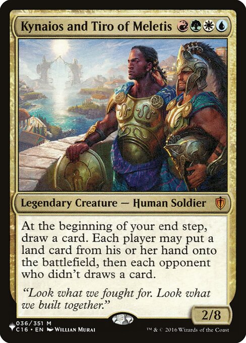Kynaios and Tiro of Meletis highlighted card art