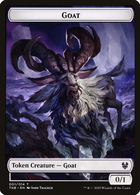 Goat from Theros Beyond Death Tokens
