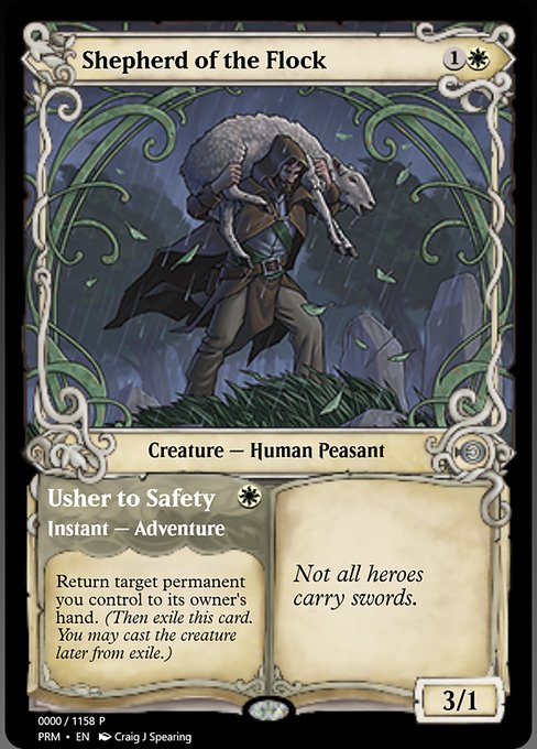Shepherd of the Flock // Usher to Safety from Magic Online Promos