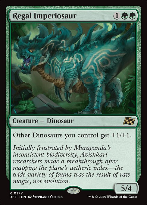 Regal Imperiosaur highlighted card art