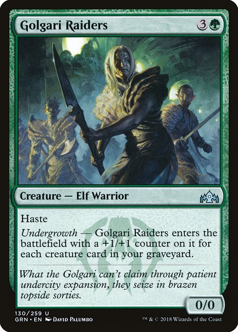Golgari Raiders highlighted card art