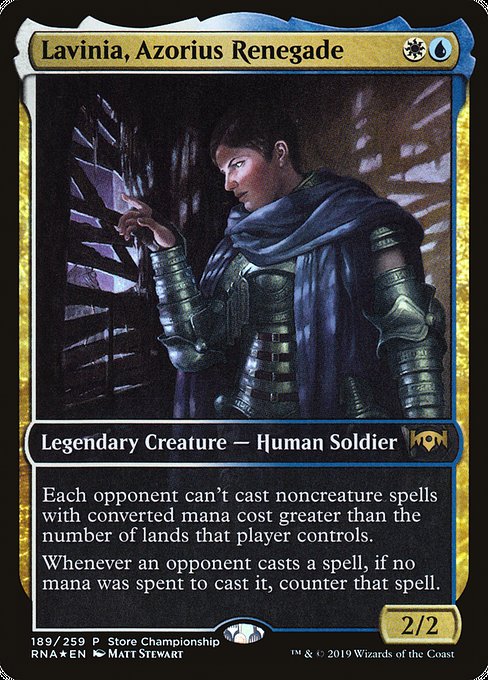 Lavinia, Azorius Renegade from Ravnica Allegiance Promos