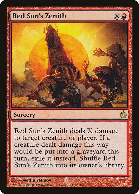 Red Sun's Zenith highlighted card art