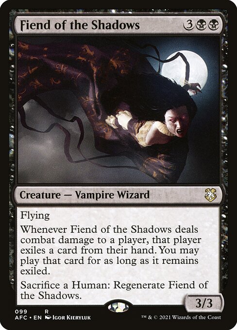 Fiend of the Shadows highlighted card art