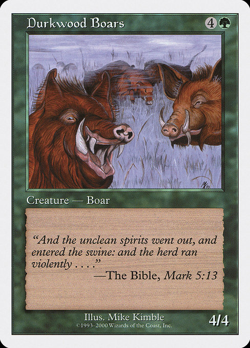 Durkwood Boars highlighted card art