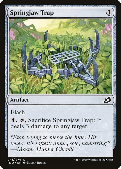 Springjaw Trap highlighted card art
