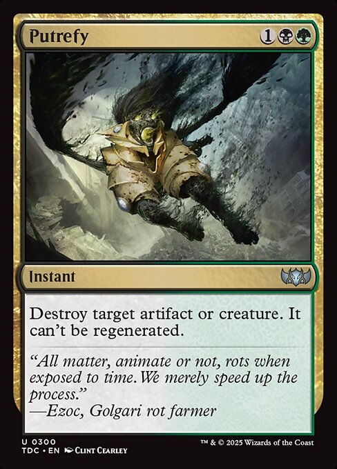 Putrefy from Tarkir: Dragonstorm Commander