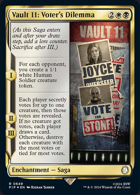 Vault 11: Voter's Dilemma highlighted card art