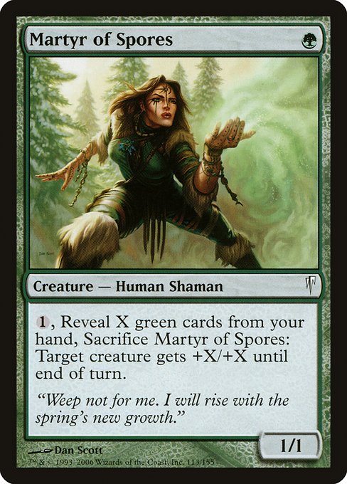 Martyr of Spores highlighted card art