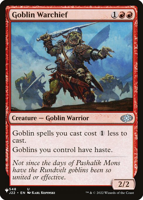 Goblin Warchief from The List