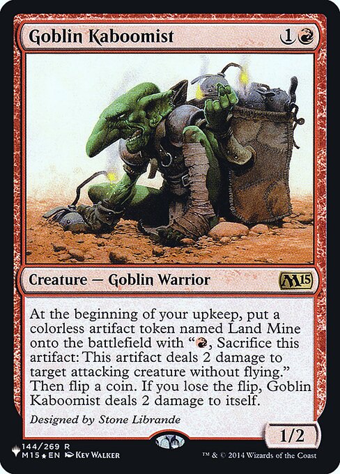 Goblin Kaboomist highlighted card art