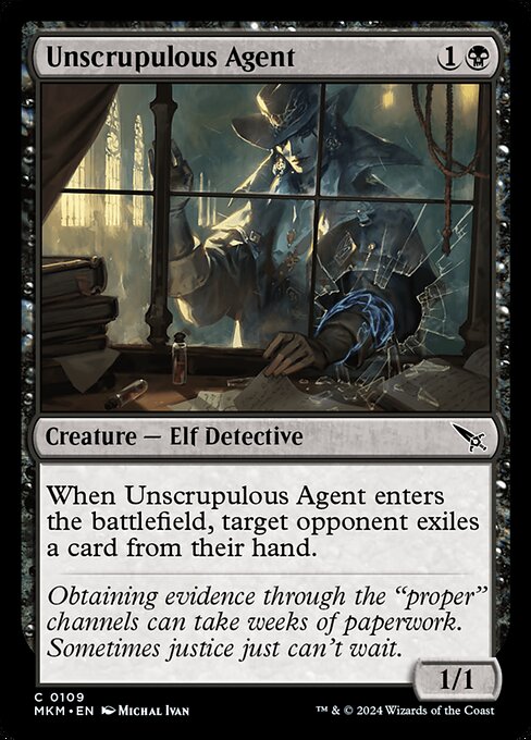 Unscrupulous Agent highlighted card art