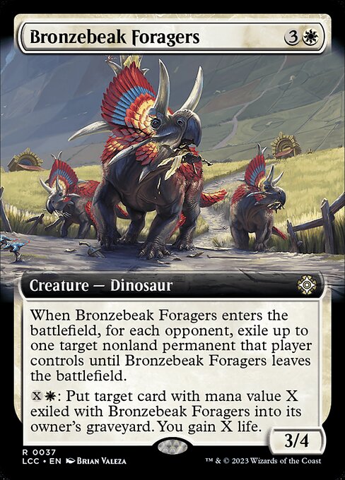 Bronzebeak Foragers highlighted card art