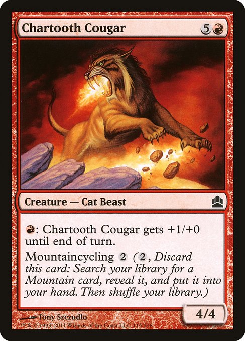 Chartooth Cougar from Commander 2011