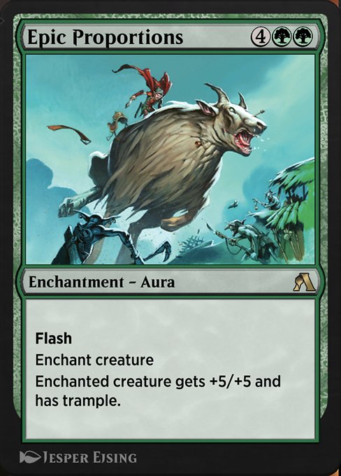 Epic Proportions highlighted card art