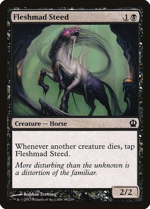Fleshmad Steed highlighted card art