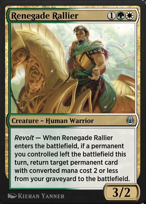 Renegade Rallier highlighted card art