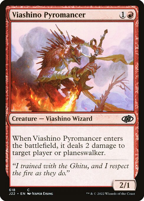 Viashino Pyromancer from Jumpstart 2022